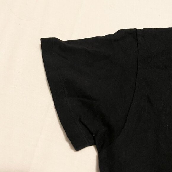 Forever 21 Biker Fringed Crop Tshirt Womens Size Small Motorcycle Shirt - Picture 12 of 15